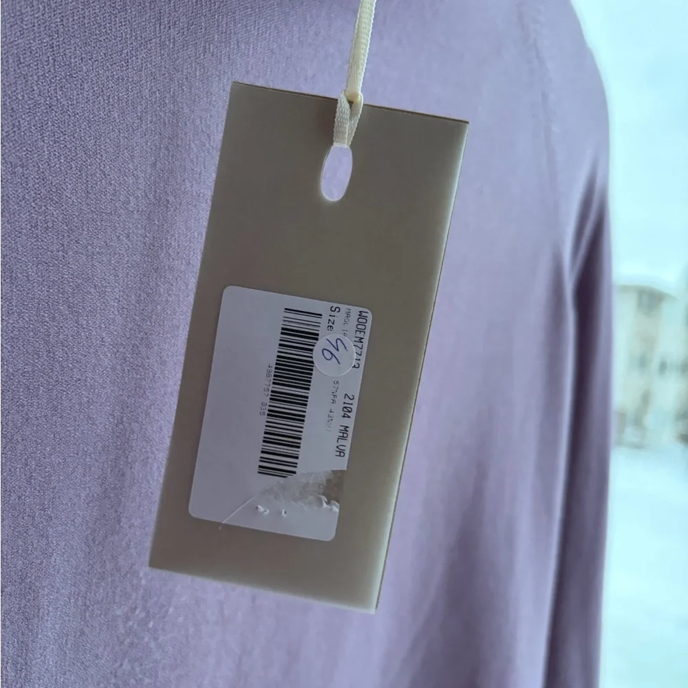 🆕 Ottod’Ame Essence Lavender Turtleneck Sweater US 10 Made in Italy ViscoseBlend - Picture 14 of 17